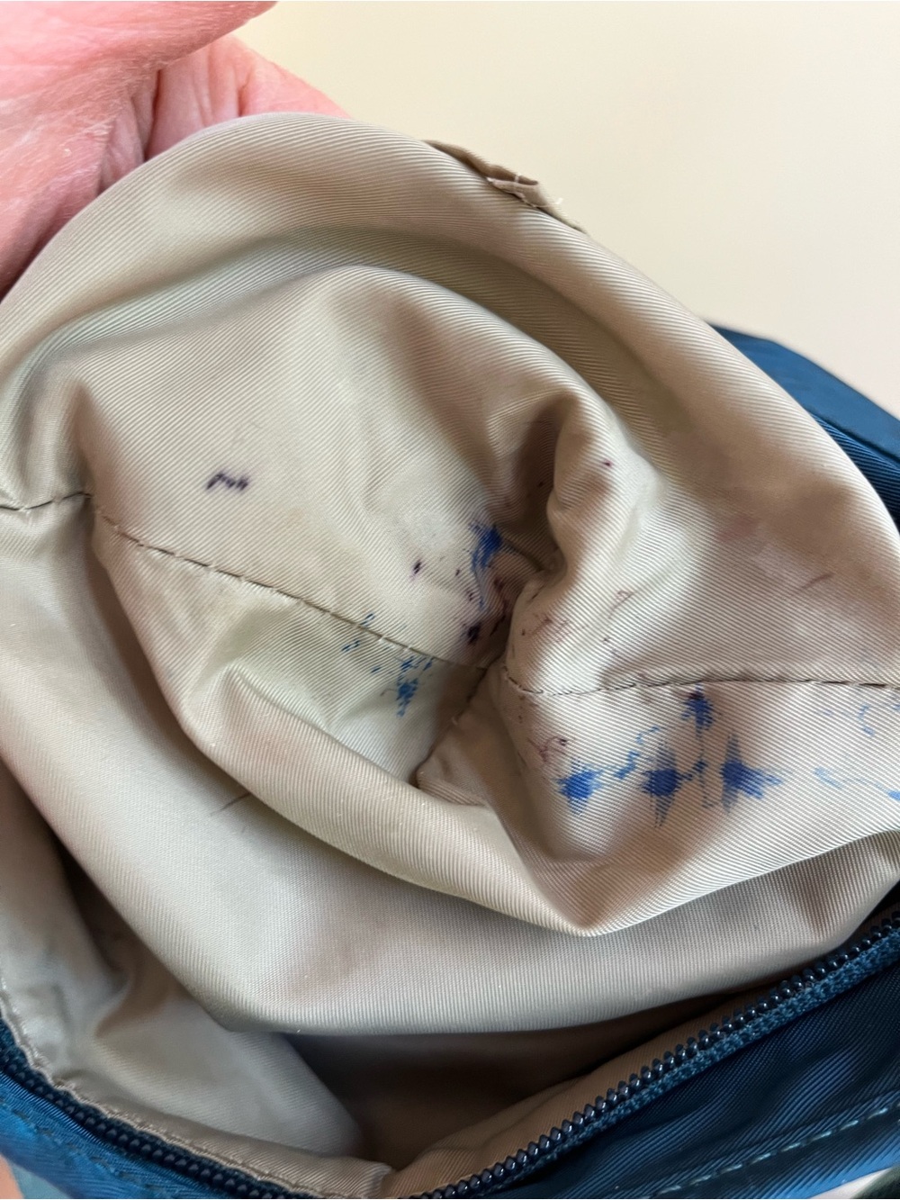 Tumi Teal-Blue Nylon Messenger Bag - Picture 10 of 14